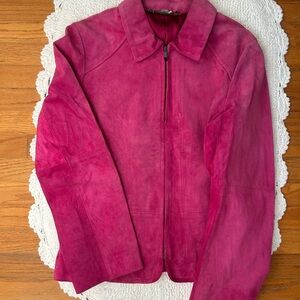 Vintage Suede zip up jacket